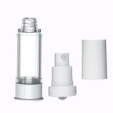 EMPTY AIRLESS PUMP BOTTLE CLEAR 15ml.